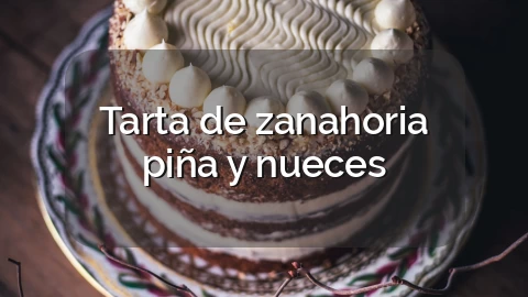 Tarta de zanahoria piña y nueces