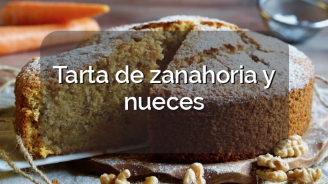 Tarta de zanahoria y nueces