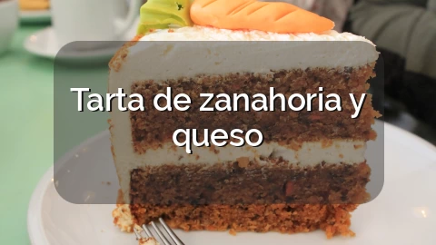 Tarta de zanahoria y queso