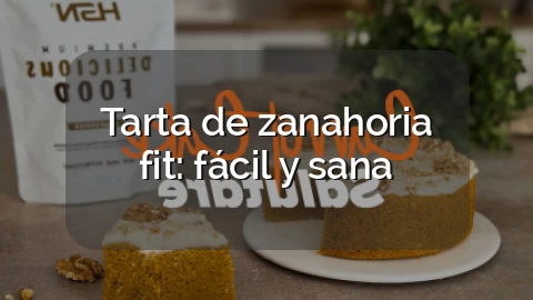 Tarta de zanahoria fit: fácil y sana